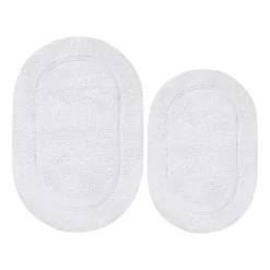 SUPERIOR® Oval Cotton 2-Pc Bath Rug