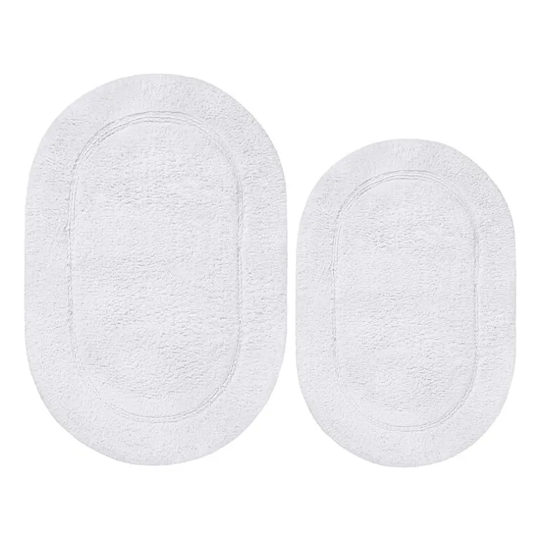 SUPERIOR® Oval Cotton 2-Pc Bath Rug