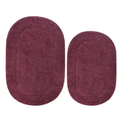 SUPERIOR® Oval Cotton 2-Pc Bath Rug