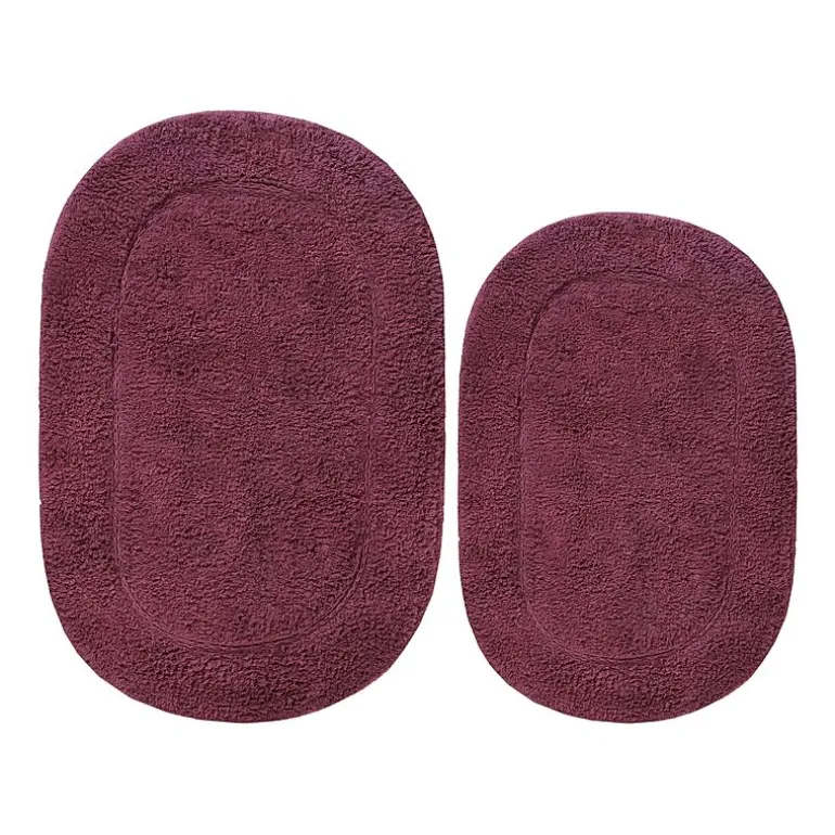 SUPERIOR® Oval Cotton 2-Pc Bath Rug