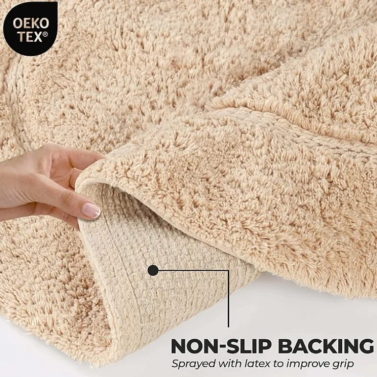 SUPERIOR® Oval Cotton 2-Pc Bath Rug