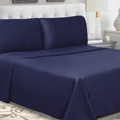 SUPERIOR® Percale Cotton Crisp Cool Breathable 300tc Deep Pocket Sheet Set