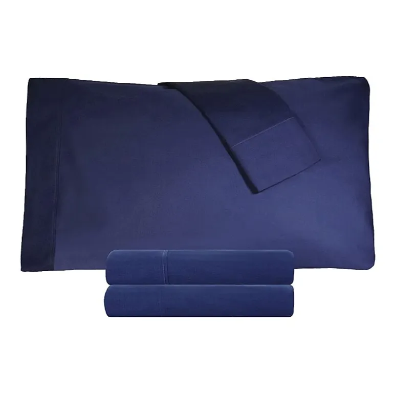 SUPERIOR® Percale Cotton Crisp Cool Breathable 300tc Deep Pocket Sheet Set