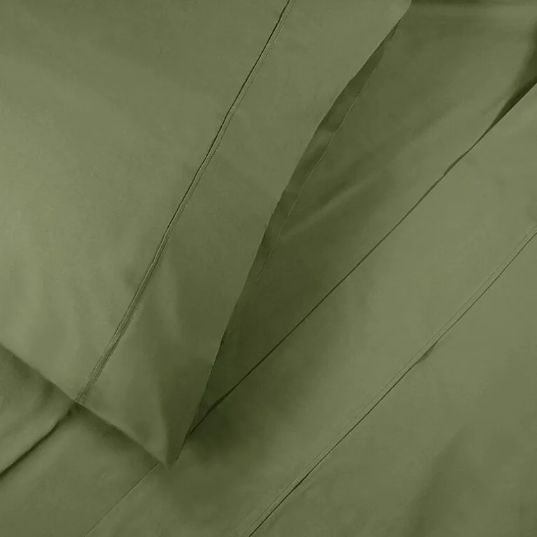 SUPERIOR® Percale Cotton Crisp Cool Breathable 300tc Deep Pocket Sheet Set