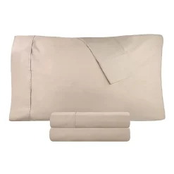 SUPERIOR® Percale Cotton Crisp Cool Breathable 300tc Deep Pocket Sheet Set