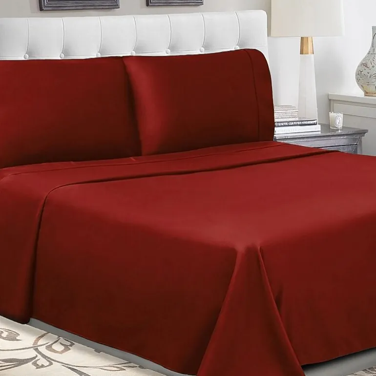 SUPERIOR® Percale Cotton Crisp Cool Breathable 300tc Deep Pocket Sheet Set