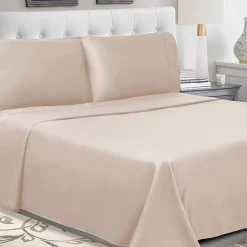 SUPERIOR® Percale Cotton Crisp Cool Breathable 300tc Deep Pocket Sheet Set