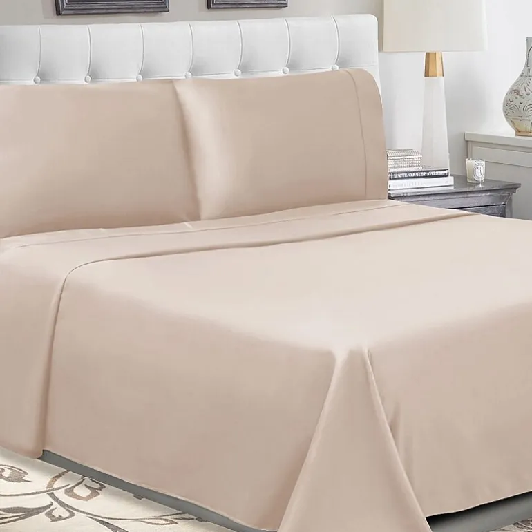 SUPERIOR® Percale Cotton Crisp Cool Breathable 300tc Deep Pocket Sheet Set