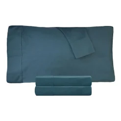 SUPERIOR® Percale Cotton Crisp Cool Breathable 300tc Deep Pocket Sheet Set