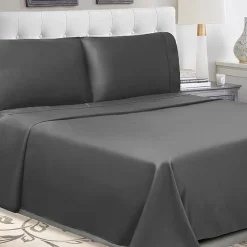 SUPERIOR® Percale Cotton Crisp Cool Breathable 300tc Deep Pocket Sheet Set