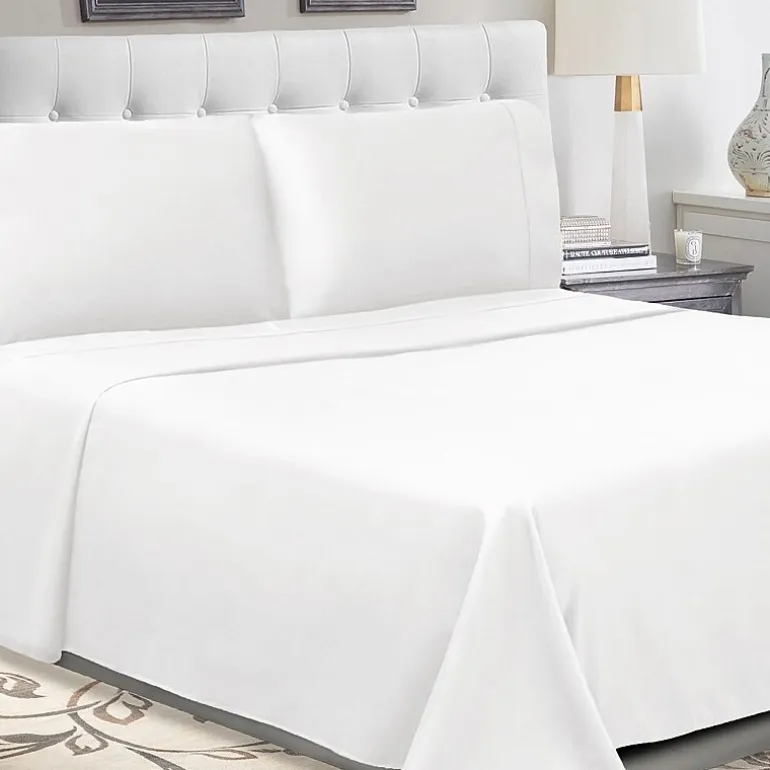SUPERIOR® Percale Cotton Crisp Cool Breathable 300tc Deep Pocket Sheet Set