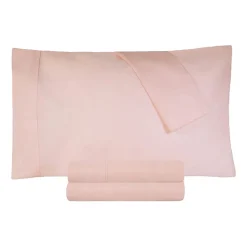 SUPERIOR® Percale Cotton Crisp Cool Breathable 300tc Deep Pocket Sheet Set
