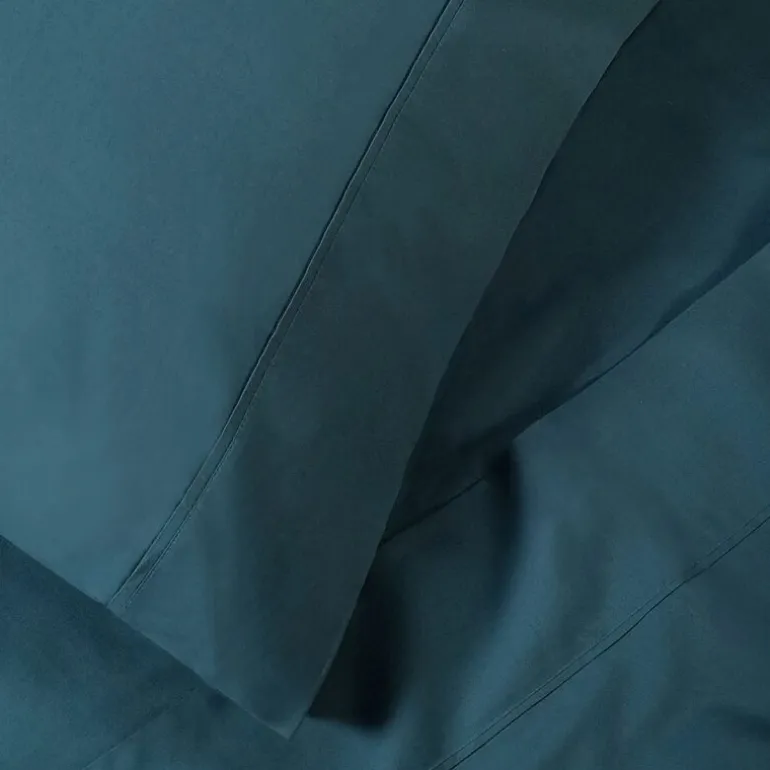 SUPERIOR® Percale Cotton Crisp Cool Breathable 300tc Deep Pocket Sheet Set