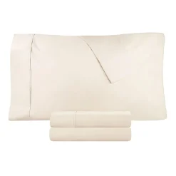 SUPERIOR® Percale Cotton Crisp Cool Breathable 300tc Deep Pocket Sheet Set
