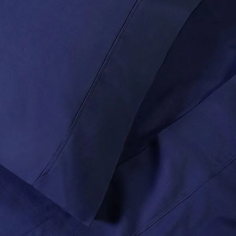 SUPERIOR® Percale Cotton Crisp Cool Breathable 300tc Deep Pocket Sheet Set