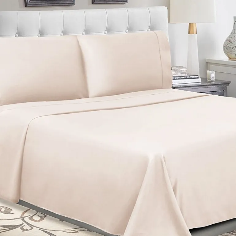 SUPERIOR® Percale Cotton Crisp Cool Breathable 300tc Deep Pocket Sheet Set