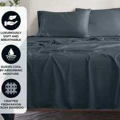 SUPERIOR® Rayon From Bamboo Cooling Silky 300tc Deep Pocket Sheet Set