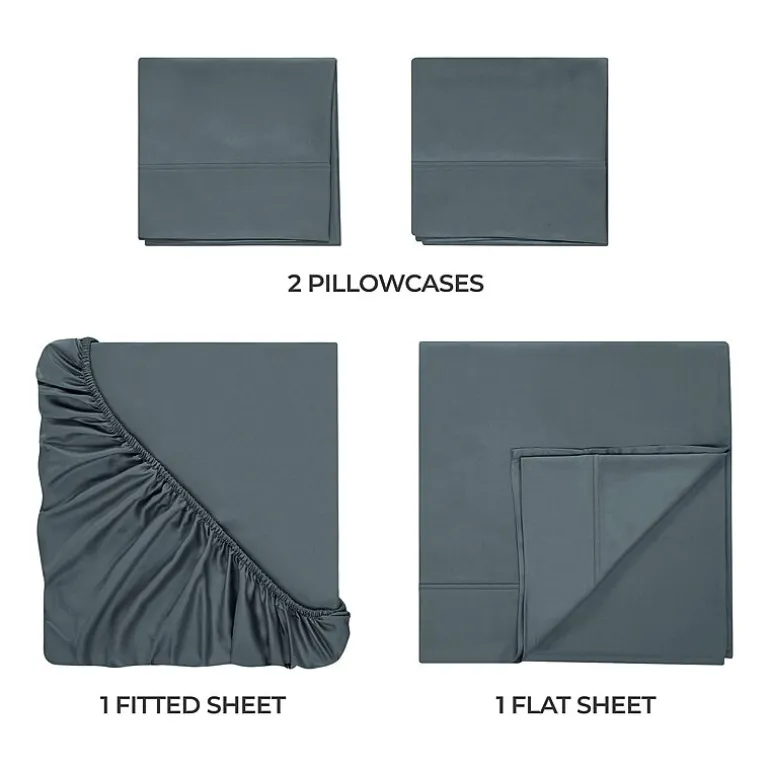 SUPERIOR® Rayon From Bamboo Cooling Silky 300tc Deep Pocket Sheet Set