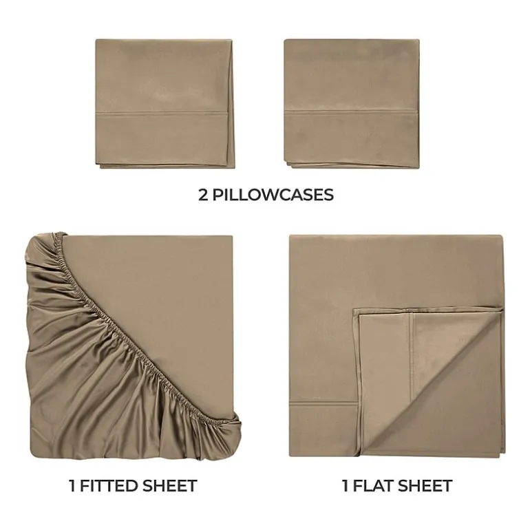 SUPERIOR® Rayon From Bamboo Cooling Silky 300tc Deep Pocket Sheet Set