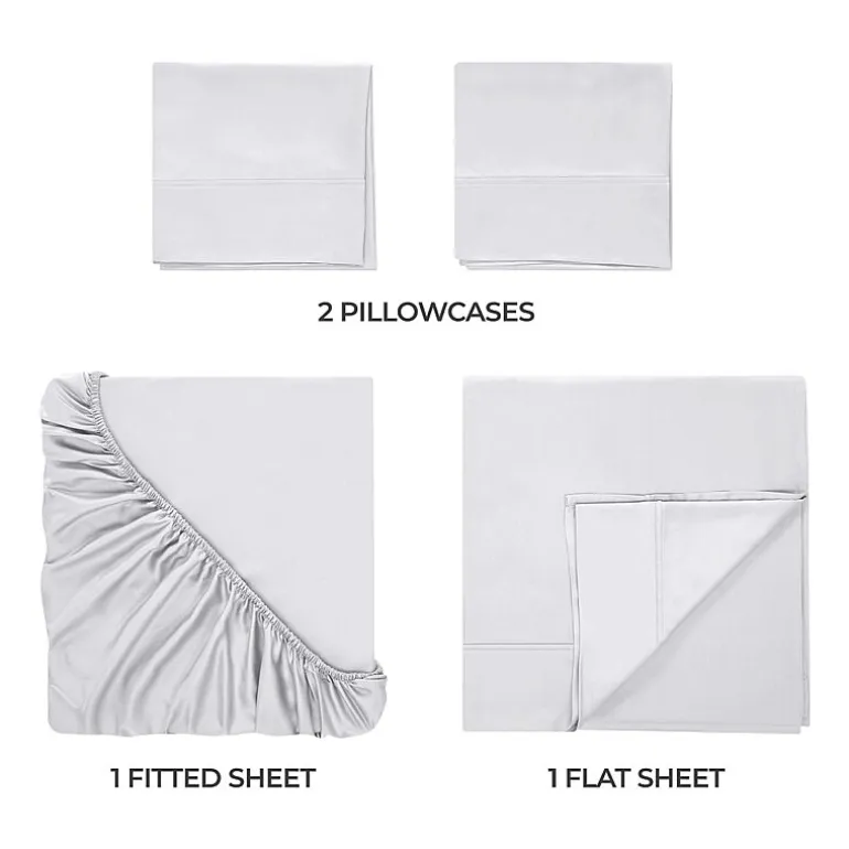 SUPERIOR® Rayon From Bamboo Cooling Silky 300tc Deep Pocket Sheet Set