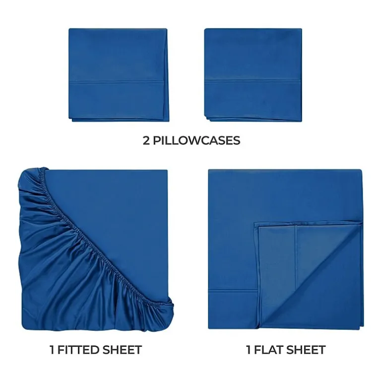 SUPERIOR® Rayon From Bamboo Cooling Silky 300tc Deep Pocket Sheet Set