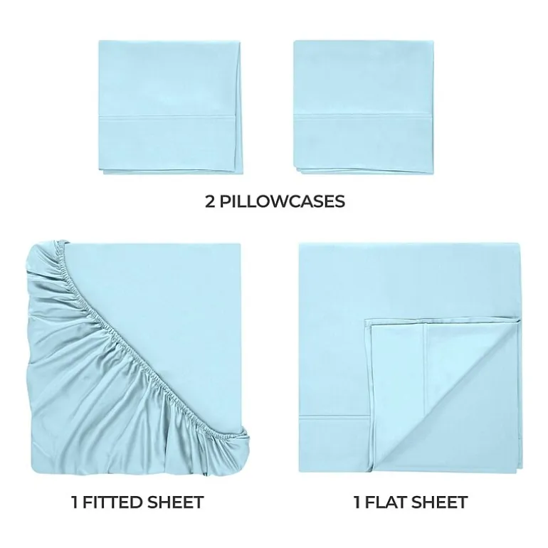SUPERIOR® Rayon From Bamboo Cooling Silky 300tc Deep Pocket Sheet Set