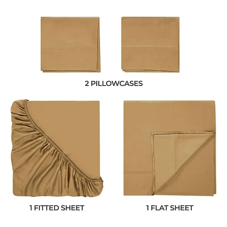 SUPERIOR® Rayon From Bamboo Cooling Silky 300tc Deep Pocket Sheet Set