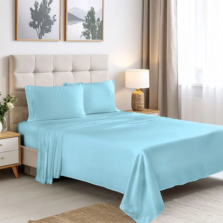 SUPERIOR® Rayon From Bamboo Cooling Silky 300tc Deep Pocket Sheet Set