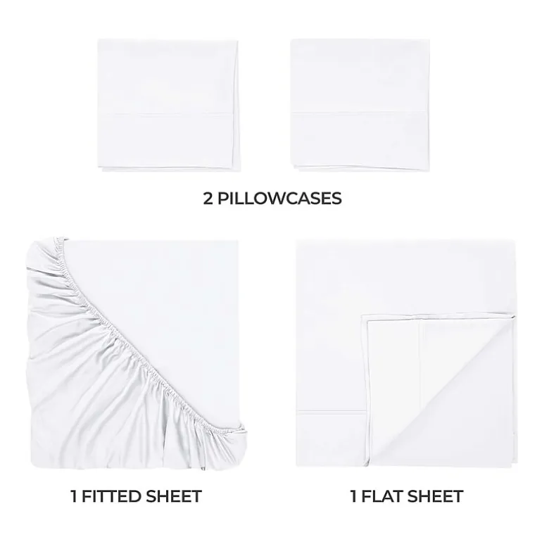 SUPERIOR® Rayon From Bamboo Cooling Silky 300tc Deep Pocket Sheet Set