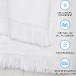 SUPERIOR® Rolla Collection | 100% Cotton 3-pc. Quick Dry Geometric Bath Towel