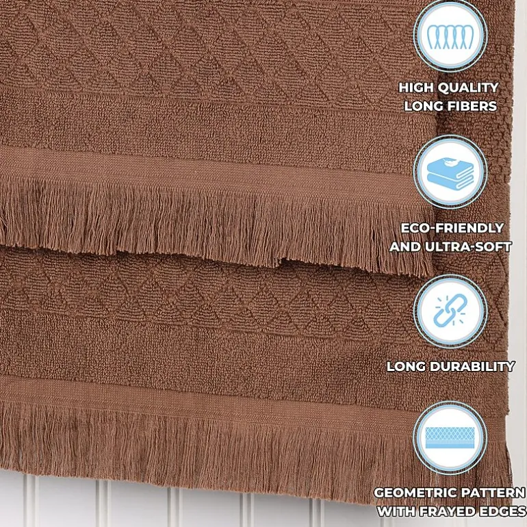 SUPERIOR® Rolla Collection | 100% Cotton 3-pc. Quick Dry Geometric Bath Towel