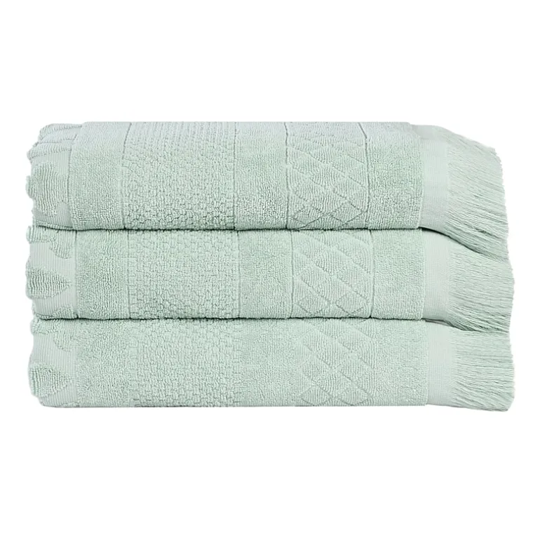 SUPERIOR® Rolla Collection | 100% Cotton 3-pc. Quick Dry Geometric Bath Towel