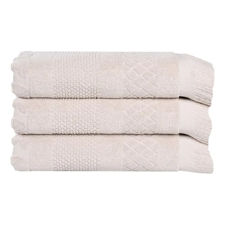 SUPERIOR® Rolla Collection | 100% Cotton 3-pc. Quick Dry Geometric Bath Towel