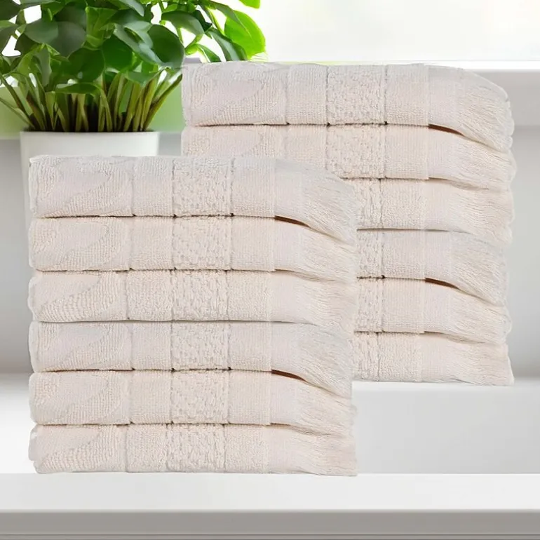 SUPERIOR® Rolla Collection | 100% Cotton 12-pc. Quick Dry Washcloth