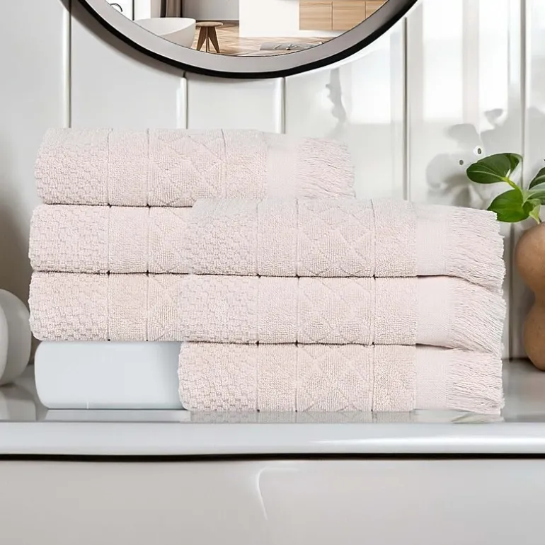 SUPERIOR® Rolla Collection | 100% Cotton 6-pc. Geometric Hand Towel