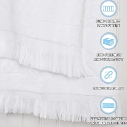 SUPERIOR® Rolla Collection | 100% Cotton 6-pc. Geometric Hand Towel