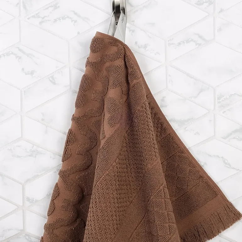 SUPERIOR® Rolla Collection | 100% Cotton 6-pc. Geometric Hand Towel