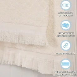 SUPERIOR® Rolla Collection | 100% Cotton 6-pc. Geometric Hand Towel