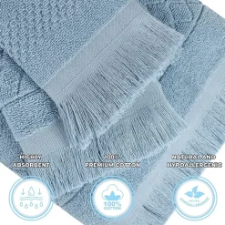 SUPERIOR® Rolla Collection | 100% Cotton 6-pc. Geometric Hand Towel