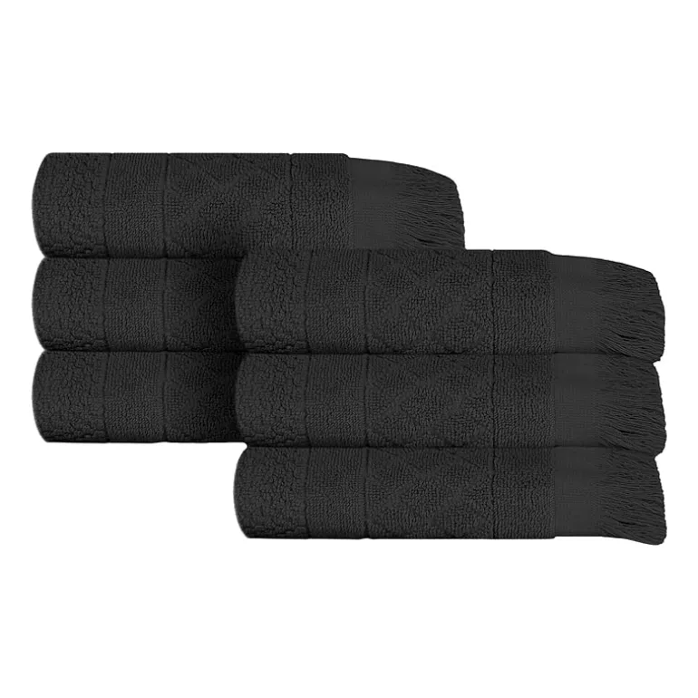 SUPERIOR® Rolla Collection | 100% Cotton 6-pc. Geometric Hand Towel