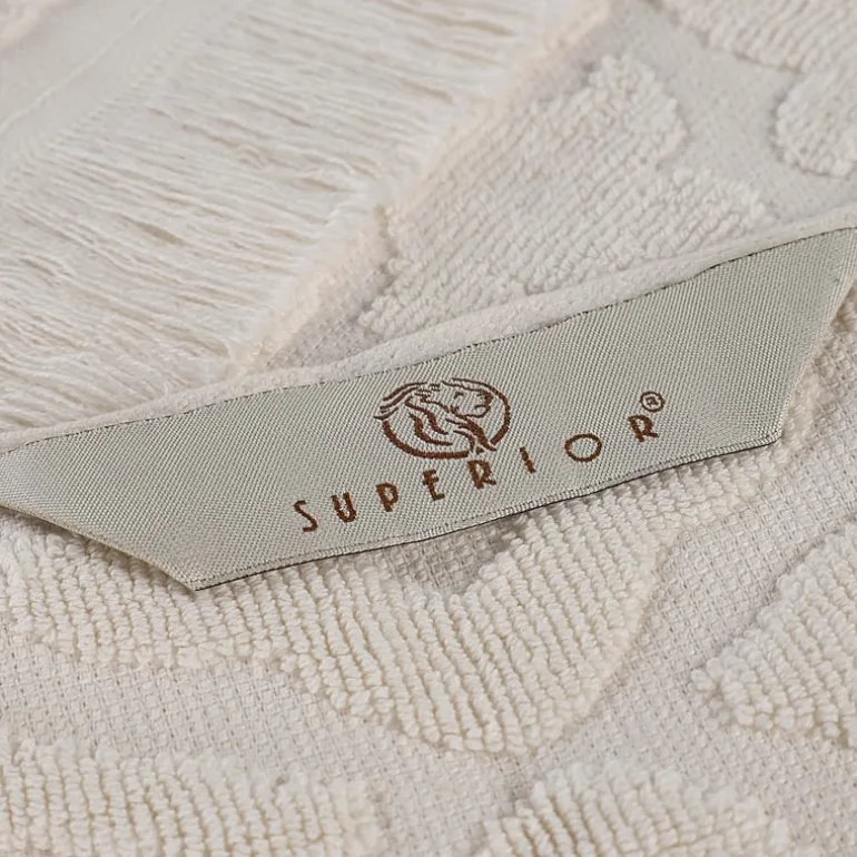 SUPERIOR® Rolla Collection | 100% Cotton 6-pc. Geometric Hand Towel