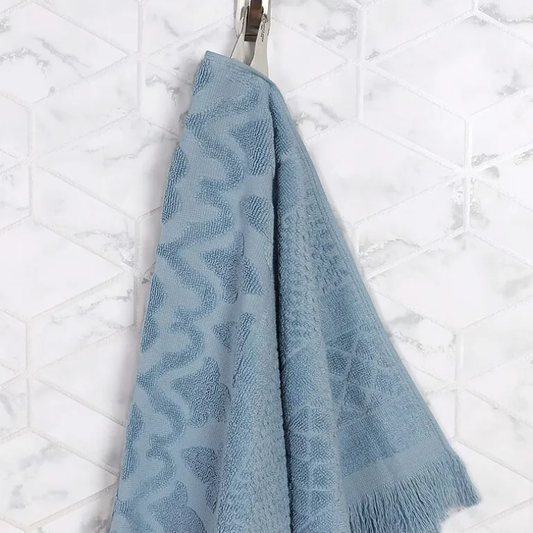 SUPERIOR® Rolla Collection | 100% Cotton 6-pc. Geometric Hand Towel