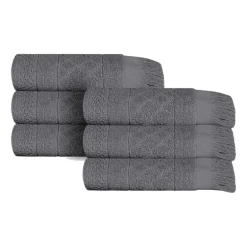 SUPERIOR® Rolla Collection | 100% Cotton 6-pc. Geometric Hand Towel