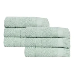 SUPERIOR® Rolla Collection | 100% Cotton 6-pc. Geometric Hand Towel