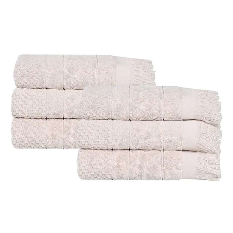 SUPERIOR® Rolla Collection | 100% Cotton 6-pc. Geometric Hand Towel