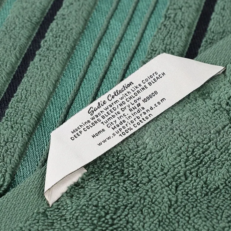 SUPERIOR® Sadie Zero Twist Jacquard Solid Cotton 4-pc. Quick Dry Bath Towel Set
