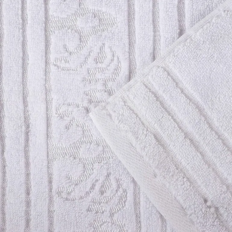 SUPERIOR® Sadie Zero Twist Jacquard Solid Cotton 4-pc. Quick Dry Bath Towel Set