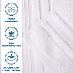 SUPERIOR® Sadie Zero Twist Jacquard Solid Cotton 4-pc. Quick Dry Bath Towel Set