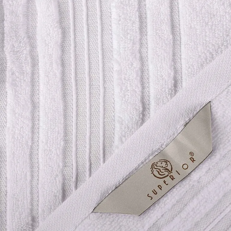 SUPERIOR® Sadie Zero Twist Jacquard Solid Cotton 4-pc. Quick Dry Bath Towel Set