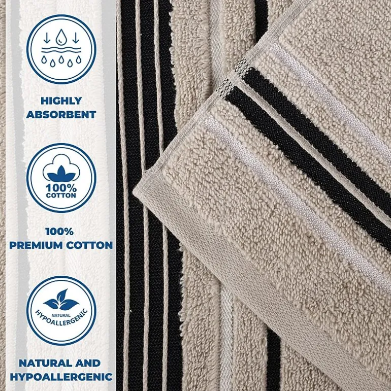 SUPERIOR® Sadie Zero Twist Jacquard Solid Cotton 4-pc. Quick Dry Bath Towel Set
